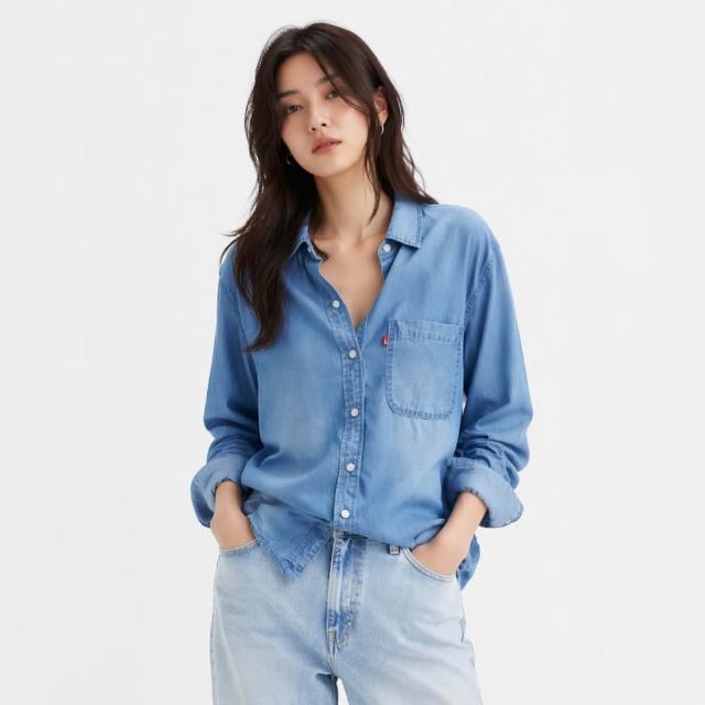 最 高 享 折 【 L E V I S 】 女 款 牛 仔 襯 衫 休 閒 襯 衫 天 絲 襯 衫 上 衣 熱 賣 單 品 Z -