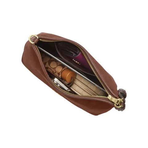 COACH Laurel Cow 皮革 Crossbody Bag, Shoulder Bag Large 女士's Brown CCC75-IMYEF